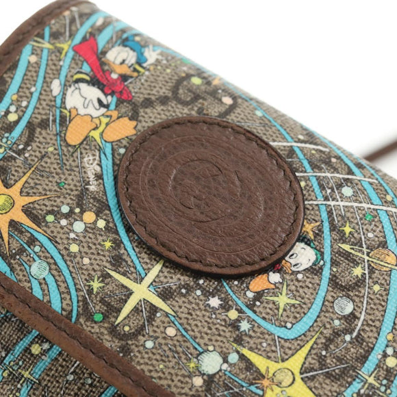 GUCCI GG Supreme Shoulder Bag PVC Beige Gold 647927 Auth 142997M