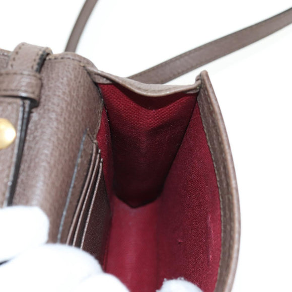 GUCCI GG Supreme Shoulder Bag PVC Beige Gold 647927 Auth 142997M