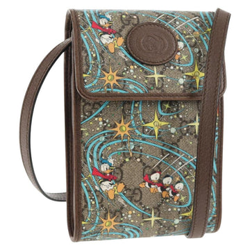 GUCCI GG Supreme Shoulder Bag PVC Beige Gold 647927 Auth 142997M