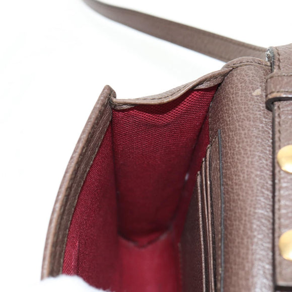 GUCCI GG Supreme Shoulder Bag PVC Beige Gold 647927 Auth 142997M