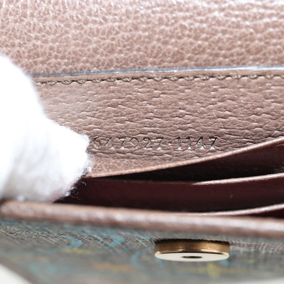 GUCCI GG Supreme Shoulder Bag PVC Beige Gold 647927 Auth 142997M