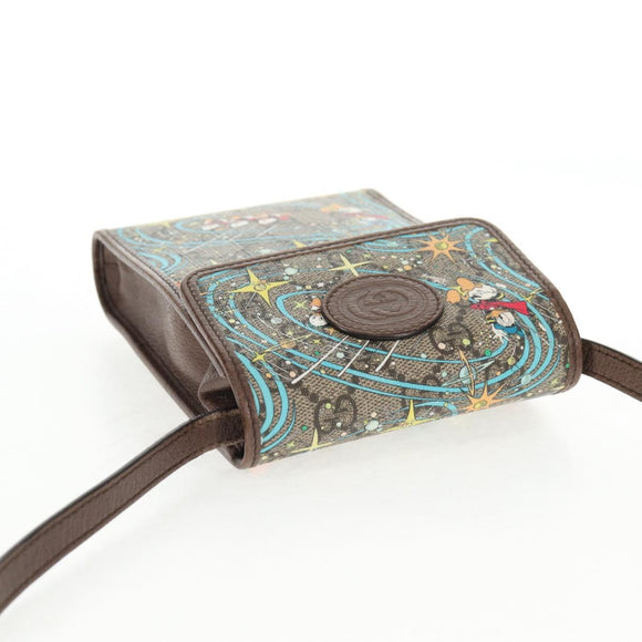 GUCCI GG Supreme Shoulder Bag PVC Beige Gold 647927 Auth 142997M