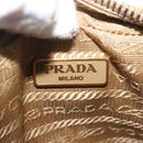 PRADA Hand Bag Leather 2way Gold Auth 142998-19