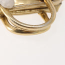 PRADA Hand Bag Leather 2way Gold Auth 142998-7