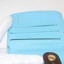 LOUIS VUITTON Monogram Groom Compact Zip Wallet Blue M60036 LV Auth 143001V-17