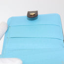 LOUIS VUITTON Monogram Groom Compact Zip Wallet Blue M60036 LV Auth 143001V-18