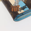 LOUIS VUITTON Monogram Groom Compact Zip Wallet Blue M60036 LV Auth 143001V-9