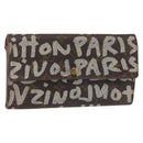 LOUIS VUITTON Monogram Graffiti Porte Monnaie Credit White M92189 LV Auth 143002-1