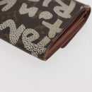 LOUIS VUITTON Monogram Graffiti Porte Monnaie Credit White M92189 LV Auth 143002-15