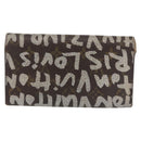 LOUIS VUITTON Monogram Graffiti Porte Monnaie Credit White M92189 LV Auth 143002-2