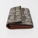 LOUIS VUITTON Monogram Graffiti Porte Monnaie Credit White M92189 LV Auth 143002-3