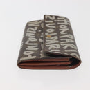 LOUIS VUITTON Monogram Graffiti Porte Monnaie Credit White M92189 LV Auth 143002-4