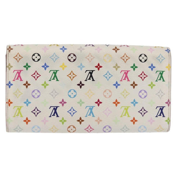 LOUIS VUITTON Multicolor Portefeuille Sarah Wallet White M93532 LV Auth 143004 - 0