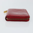 LOUIS VUITTON Vernis Rayure Zippy Coin Purse Pomme D'amour M91720 LV Auth 143005-3