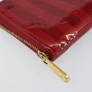 LOUIS VUITTON Vernis Rayure Zippy Coin Purse Pomme D'amour M91720 LV Auth 143005-14