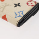 LOUIS VUITTON Monogram Game On Portefeuillezoe Wallet White M57491 Auth 143006-15