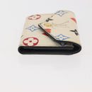 LOUIS VUITTON Monogram Game On Portefeuillezoe Wallet White M57491 Auth 143006-4