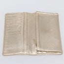 CHANEL Matelasse Long Wallet Lamb Skin Gold CC Auth 143008-9