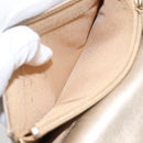 CHANEL Matelasse Long Wallet Lamb Skin Gold CC Auth 143008-22