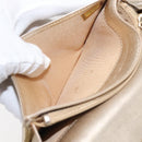 CHANEL Matelasse Long Wallet Lamb Skin Gold CC Auth 143008-11