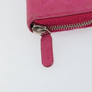 CHANEL Matelasse Coin Purse Caviar Skin Pink Silver CC Auth 143010-8