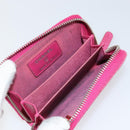 CHANEL Matelasse Coin Purse Caviar Skin Pink Silver CC Auth 143010-10