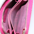 CHANEL Matelasse Coin Purse Caviar Skin Pink Silver CC Auth 143010-19