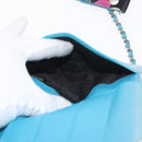 CHANEL Chain Compact Wallet Satin Black CC Auth 143013-10