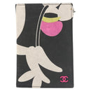 CHANEL Chain Compact Wallet Satin Black CC Auth 143013-13