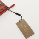 BURBERRY Nova Check Graffiti Long Wallet PVC Beige Auth 143015M-13