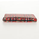 BURBERRY Nova Check Graffiti Long Wallet PVC Beige Auth 143015M-8