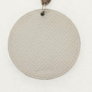 HERMES Bag Charm Leather White Auth 143016-6