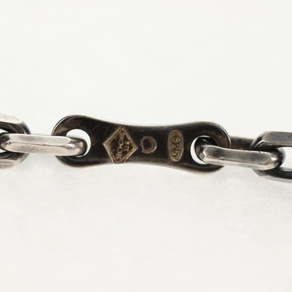 HERMES Bag Charm Leather White Auth 143016