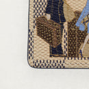 LOUIS VUITTON Damier Azur Porte Cles Illustrious Room Charm M66943 Auth 143019V-3