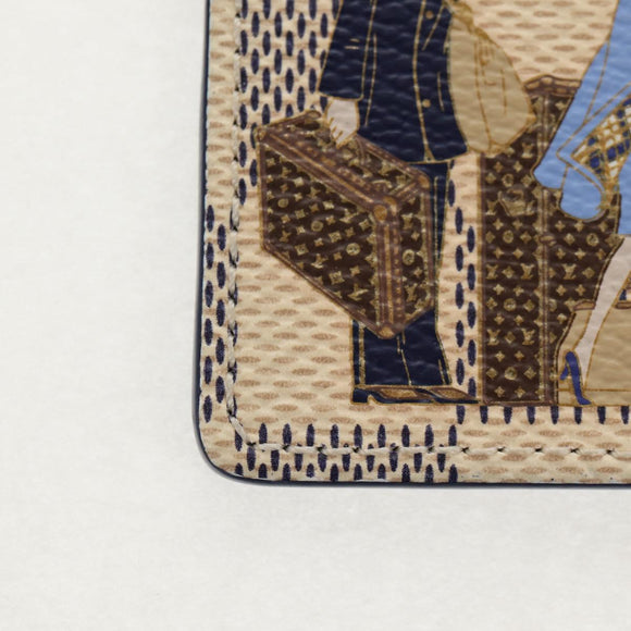 LOUIS VUITTON Damier Azur Porte Cles Illustrious Room Charm M66943 Auth 143019V