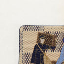 LOUIS VUITTON Damier Azur Porte Cles Illustrious Room Charm M66943 Auth 143019V-4