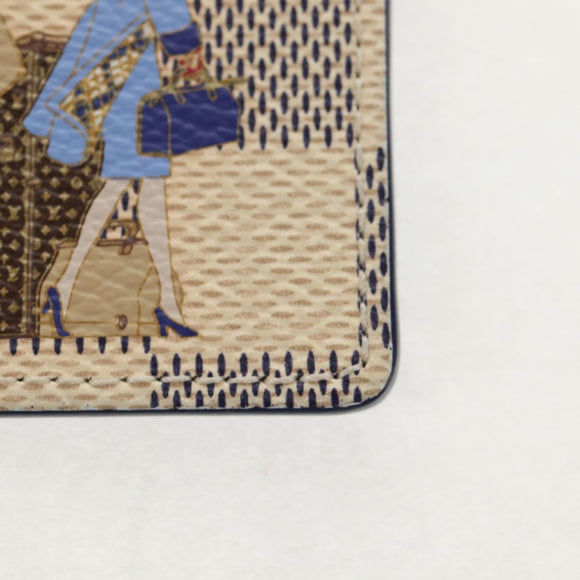 LOUIS VUITTON Damier Azur Porte Cles Illustrious Room Charm M66943 Auth 143019V