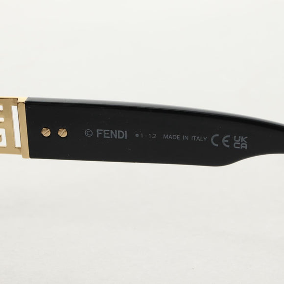 FENDI Fenderche Versace Collaboration Sunglasses metal Black Auth 143020M