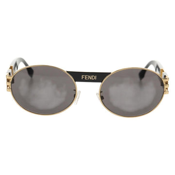 FENDI Fenderche Versace Collaboration Sunglasses metal Black Auth 143020M - 0
