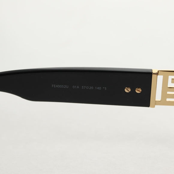 FENDI Fenderche Versace Collaboration Sunglasses metal Black Auth 143020M