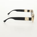 FENDI Fenderche Versace Collaboration Sunglasses metal Black Auth 143020M-5