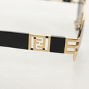 FENDI Fenderche Versace Collaboration Sunglasses metal Black Auth 143020M-7