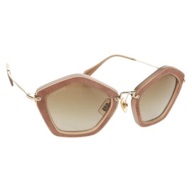 Miu Miu Sunglasses metal Beige Auth 143021M