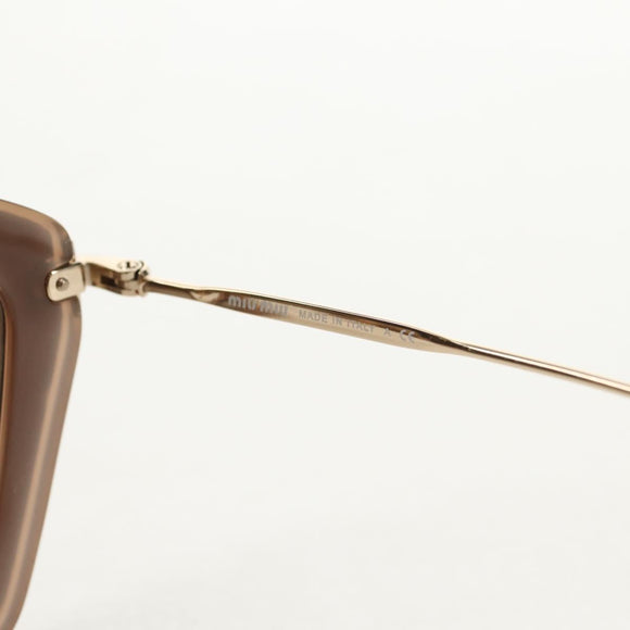 Miu Miu Sunglasses metal Beige Auth 143021M