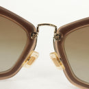 Miu Miu Sunglasses metal Beige Auth 143021M-16