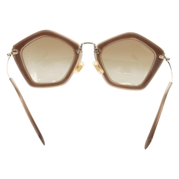 Miu Miu Sunglasses metal Beige Auth 143021M