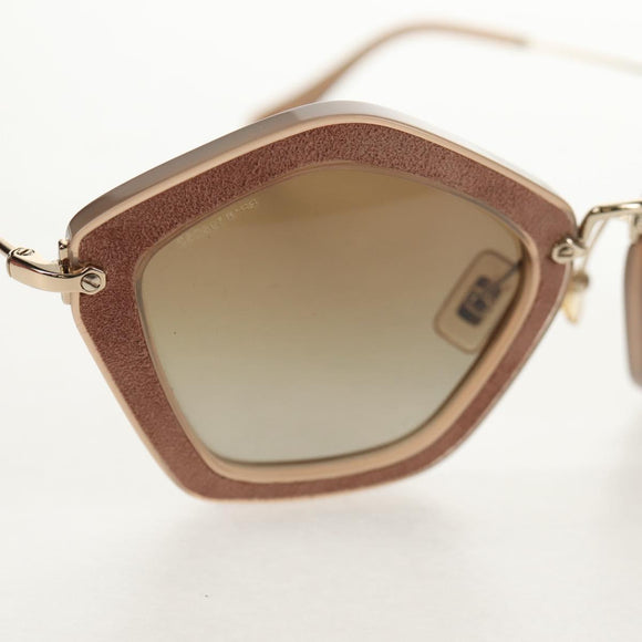 Miu Miu Sunglasses metal Beige Auth 143021M