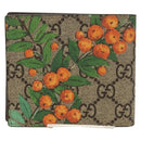 GUCCI GG Supreme Wallet PVC Beige Auth 143023M-3