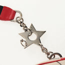 Christian Dior Hardcore Pouch Canvas White Red Auth 143024V-18