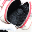 Christian Dior Hardcore Pouch Canvas White Red Auth 143024V-11